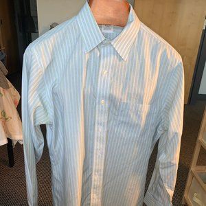 Brooks Brothers light blue/ green Men dress shirt